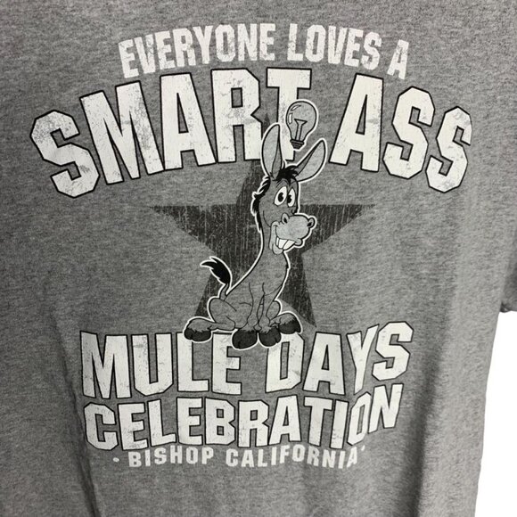 Mens Funny Shirt Everyone Love A Smart Ass Crewneck Short Sleeve Shirt Sz XL - Picture 2 of 4